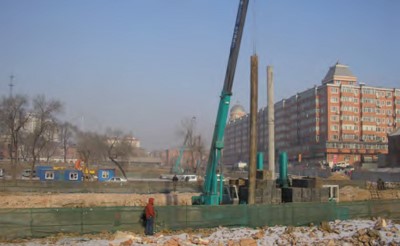 Obra de construcción en Rusia